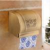 Tissue Box, Toilet Bathroom White roll Paper Holder, Waterproof Toilet Paper Box, Platinum Square Long Tissue Box view 3
