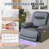 Caberryne Power Recliner Sofa Set with LED Lights,Leather Living Room Furniture Set with USB Port/Cup Holders,Reclining Sofa Set for House/Home Theater(Sofa&Chair 2 Pieces) view 4