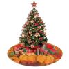 Fall Maple Pumpkins Christmas Tree Skirts, 30" Thanksgiving Xmas Trees Skirts Tree Cloth Mats for All Season Decorations for Party Home Outdoor view 4