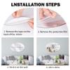 6Pack Acrylic Mirror Wall Stickers,Oval Mirrors Tiles Self Adhesive, Unbreakable Mirrors Stickers, Shatterproof Mirror Sheets for Bathroom Living Room (Silver) view 3