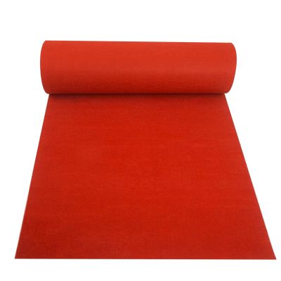 Hamankim Wedding Aisle Runner 10m 20m Event Carpets Non-Slip Bridal Walkway Rug 2mm Polyester red Runway Rugs Roll for Weddings Church Party Decoration Prom Outdoor (Size : 1.5x50m)