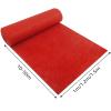 Hamankim Wedding Aisle Runner 10m 20m Event Carpets Non-Slip Bridal Walkway Rug 2mm Polyester red Runway Rugs Roll for Weddings Church Party Decoration Prom Outdoor (Size : 1.5x50m) view 2