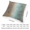 ArogGeld Antelope Animal Print Farmhouse Throw Pillow Cushion Teal Green and Brown Antelope Spots Cushion Covers Double Side Throw Pillow Case for Sofa Couch Car Chair 16x16in White Linen view 2
