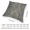 ArogGeld Dark Blue Cheetah Animal Print Leopard Farmhouse Throw Pillow Cushion Leopard Print Animal Spots Brown Cushion Cover Double Side Accent Pillow for Chair Sofa 22x22in White Linen view 2