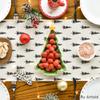 Artoid Mode Beige Xmas Tree Christmas Table Runner, Seasonal Winter Kitchen Dining Table Decoration for Home Party Decor 13x90 Inch view 4
