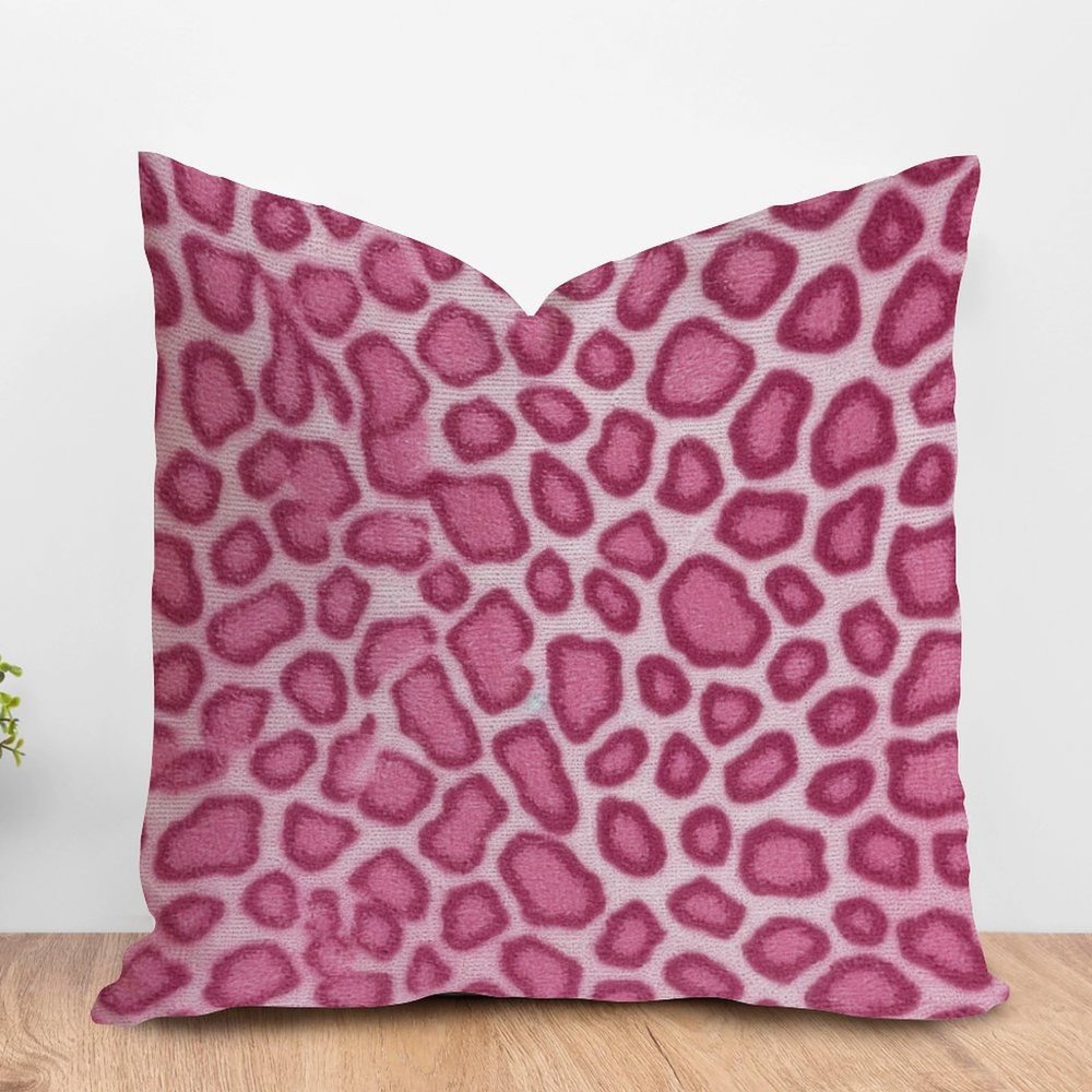 ArogGeld Hot Pink Cheetah Print Cushion Cover Fuchsia Animal Print Leopard Square Throw Pillows Farmhouse Decor Throw Pillowcase for Sofa Couch Car Chair 26x26in White Linen Housewarming Gift
