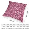ArogGeld Hot Pink Cheetah Print Cushion Cover Fuchsia Animal Print Leopard Square Throw Pillows Farmhouse Decor Throw Pillowcase for Sofa Couch Car Chair 26x26in White Linen Housewarming Gift view 2