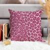 ArogGeld Hot Pink Cheetah Print Cushion Cover Fuchsia Animal Print Leopard Square Throw Pillows Farmhouse Decor Throw Pillowcase for Sofa Couch Car Chair 26x26in White Linen Housewarming Gift view 4