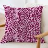 ArogGeld Fuchsia Cheetah Animal Print Leopard Cushion Cover Leopard Print Animal Spots Hot Pink Square Throw Pillow Cover Farmhouse Decor Pillow Case for Chair Sofa 24x24in White Linen view 3