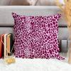 ArogGeld Fuchsia Cheetah Animal Print Leopard Cushion Cover Leopard Print Animal Spots Hot Pink Square Throw Pillow Cover Farmhouse Decor Pillow Case for Chair Sofa 24x24in White Linen view 4