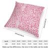 ArogGeld Throw Pillow Cushion Pink Cheetah Animal Print Leopard Pillow Covers Leopard Print Animal Spots Pink Accent Pillow with Zipper Farmhouse Decor for Bedroom Sofa Couch 16x16in White Flax view 2