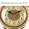 HEXEH Desktop Clock European-Style Copper Ornaments Home Antique Desk Clock Porch Office Decoration Clock Birthday Gift Tabletop Decorative Clock view 4