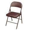 Luxury Folding Chair Upholstered Folding Chair Metal Steel Pu Leather Upholstered Event Chair for Home Office Restaurant Padded Dining Seat Comfortable view 1