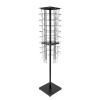 TFCFL 36 Pocket Rotating Magazine Stand, 63" Tall Brochure Display Stand, Floor-Standing Magazine Rack for Offices Collaborative Spaces (Black) view 1