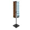 TFCFL 36 Pocket Rotating Magazine Stand, 63" Tall Brochure Display Stand, Floor-Standing Magazine Rack for Offices Collaborative Spaces (Black) view 2