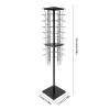 TFCFL 36 Pocket Rotating Magazine Stand, 63" Tall Brochure Display Stand, Floor-Standing Magazine Rack for Offices Collaborative Spaces (Black) view 3