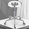 Best Barstools Clear Acrylic Stool Adjustable Chair 360 Swivel Rolling Bar Stool Lifting Adjustable Chair Set of 2 with Wheels Round Stool Stable Load Bearing view 2