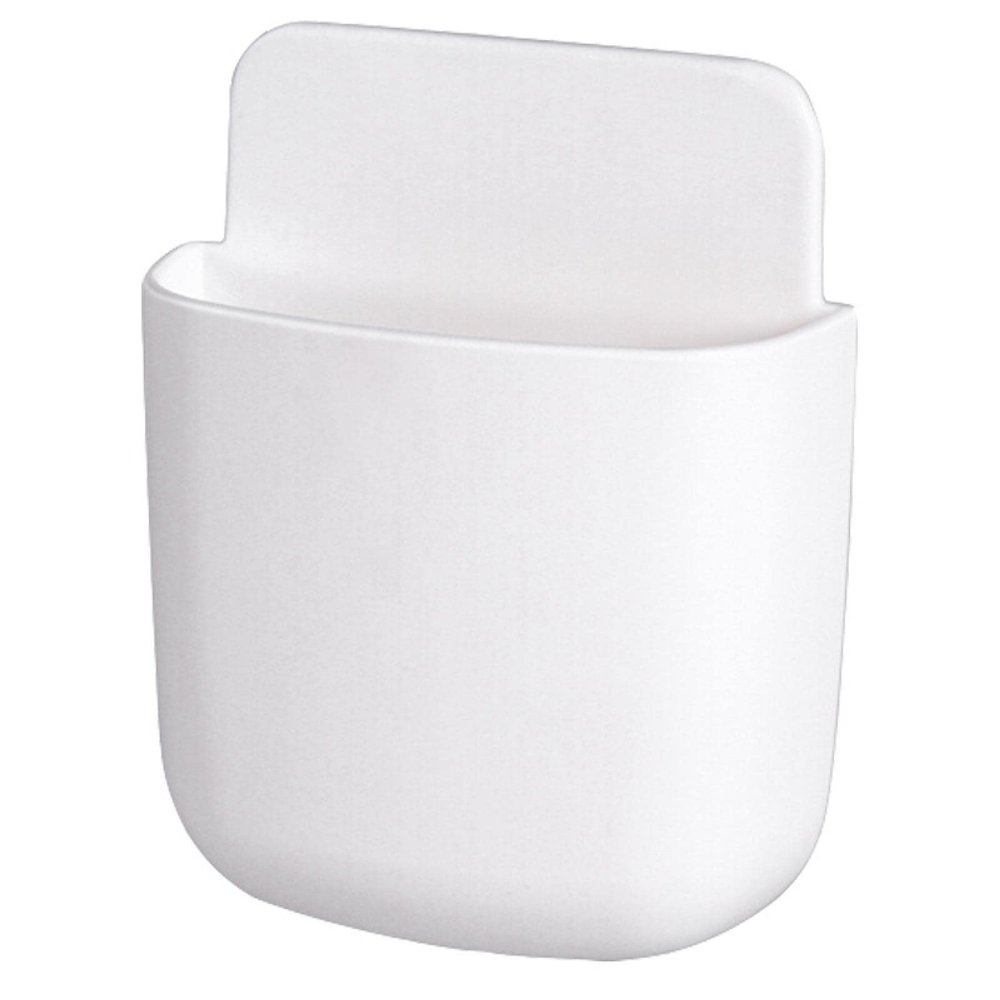 aquti Wall Mounted Remote Control Storage Box, Living Room Bedside Shelf, Non-punching Bracket, Household Mobile Phone Charging Storage Pylon Holder