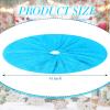 Skylety 48 Inch Christmas Tree Skirt Ruffle Tulle Sequin Round Glitter Double Layers Xmas Tree Skirt for Christmas Holiday New Year Wedding Anniversary Birthday Party Indoor Decoration(Light Blue) view 3