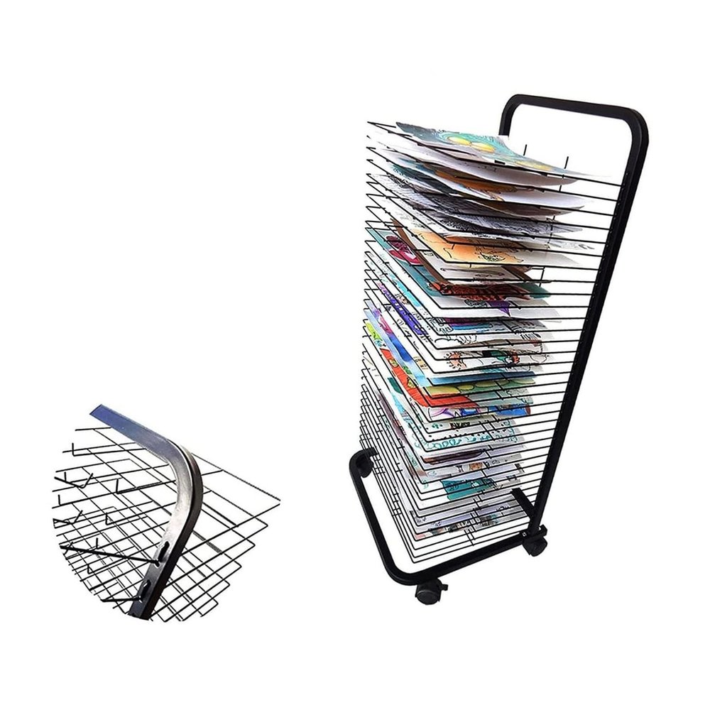 Mobile Paint Drying Rack - Art Drying Rack For Classroom, Floor-standing Art Shelf Storage Rack On Wheels, Ideal For Education Schools And Art Clubs Shelf,Foldable To Save Space Drying Rack ( Size : 2