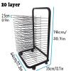 Mobile Paint Drying Rack - Art Drying Rack For Classroom, Floor-standing Art Shelf Storage Rack On Wheels, Ideal For Education Schools And Art Clubs Shelf,Foldable To Save Space Drying Rack ( Size : 2 view 2