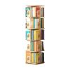 360 Rotating Bookshelf Solid Wood Bookshelf Multi-Layer Bookcase Kids Adult Rack Bookcase for Bedroom Living Room Study Room view 1