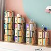 360 Rotating Bookshelf Solid Wood Bookshelf Multi-Layer Bookcase Kids Adult Rack Bookcase for Bedroom Living Room Study Room view 2