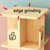 360 Rotating Bookshelf Solid Wood Bookshelf Multi-Layer Bookcase Kids Adult Rack Bookcase for Bedroom Living Room Study Room view 4