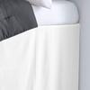OnlineChoiceSheet White/Turquoise Split Corner Two Tone Tailored Dorm Room Bed Skirt with Three Side Coverage in Twin XL Size (39" x 80"+ 36" Inch) 100% Egyptian Cotton, 1000 Thread Count view 2