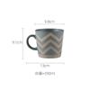 SALFEE 350ml Coffee Cups Nordic Retro Ceramic Coffee Mug Office Tea Mug Couple Water Cup view 2