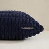 Fancy Homi 2 Packs Navy Blue Decorative Throw Pillow Covers 14x24 Inch for Living Room Couch Bed Sofa, Soft Corduroy Square Cushion Case 35x60 cm, Rustic Modern Farmhouse Boho Home Decor view 3