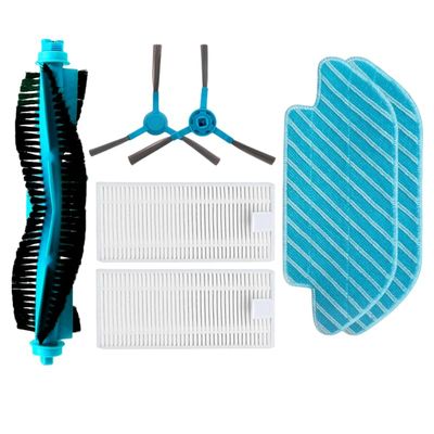 Replacement Side Roller Soft Brush Hepa Filter Mop Cloth Compatible with Cecotec Conga 4090 5090 Robotic Vacuum Cleaner Accessories (Set A)