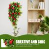 EXCEART Faux Fruit Hanging Decoration Simulated Grapes Vine Indoor Wall Decor for Home Seasonal Party Accent 7.5X15.7 Inches view 2