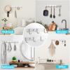 zmnklry Coat Rack Wall Mount, 2Pack 6 Hooks Stainless Steel Towel Hooks view 2