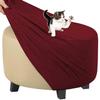 Footstool Slipcover Ottoman Covers Ottoman Footstool Cover Foot Stool Cover Pouffe Cover Footstool Protector Covers Square Rectangle Round Small Large Stretch Jacquard Velvet ( Color : @07 , Size : Ro view 1