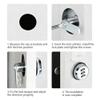 QANYEGN Combination Cam Lock, Cabinet Combination Locks, 3 Digit Combination Latch for Mailboxes, Drawers, Lockers, etc(30.5 19~23Meterm Cabinet Thickness) view 2