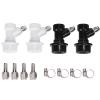 Ball Lock, 4PCS Keg Disconnect Quick Ball Lock, Ball Lock Disconnect Set, Plastic Connector with Adapter Clamp view 1