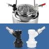 Ball Lock, 4PCS Keg Disconnect Quick Ball Lock, Ball Lock Disconnect Set, Plastic Connector with Adapter Clamp view 4