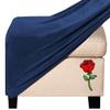 Foot Stool Cover Pouffe Cover Footstool Protector Covers Footstool Slipcover Ottoman Covers Square Rectangle Round Small Large Stretch Jacquard Velvet Ottoman Footstool Cover ( Color : @16 , Size : Sq view 1