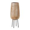 Melrose International Wood Vase with Stand 15" H view 2