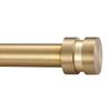 16-56 inch Long Adjustable Warm Gold l Curtain Rods,1 inch Diameter Splicing Heavy Duty Rod Set with Aluminum Finals for Windows, Door, Drapery view 1