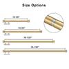 16-56 inch Long Adjustable Warm Gold l Curtain Rods,1 inch Diameter Splicing Heavy Duty Rod Set with Aluminum Finals for Windows, Door, Drapery view 4