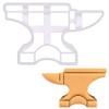 BAKERLOGY Anvil Cookie Cutter - Detailed Biscuit Cutter Design for Baking and Crafts, ideal on fondant, dough, clay view 1