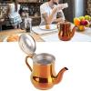 500ml Gooseneck Pour Over Coffee Kettle,Tea Kettle for Stovetop Food Grade Stainless Steel Water Kettle for Tea and Coffee Fast Boiling (magenta) view 3