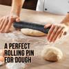 Zulay Kitchen 17-Inch Marble Rolling Pin With Stand - Polished Marble Rolling Pins For Baking - Long Rolling Pin Marble With Beechwood Handle - Non-stick Roller Pin For Baking Pastries, Bread & Pizza view 2