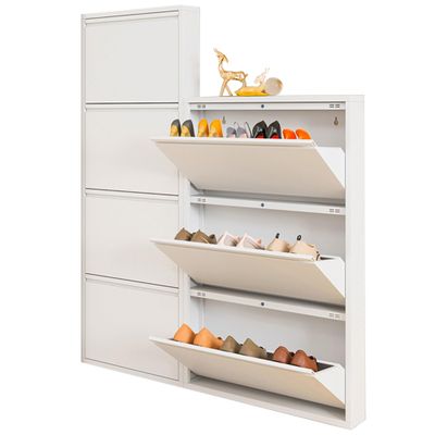 Shoe Storage Cabinet for Entryway Slim,Hidden Shoe Organizer Cabinet,Narrow Shoe Cabinet Storage with Doors,Closed Shoe Rack,Space Saving Wall Shoe Rack,for Small Spaces Hallway Closet ( Color : Depth
