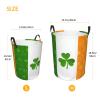 Cloth Hamper - Collapsible Laundry Basket Waterproof - Perfect For Ideal For Clothes Toys Books irish flag view 3