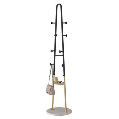 Coat Shelf Coat Rack Stand Metal Coat Rack Bedroom Living Room Corner Coat Shelf Hallway Corridor Heavy Jacket Bag Coat Hat Racks Marble Base Coat Holder Coat Hat Rack ( Color : White base , Size : 40