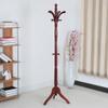 IRYZE Coat Shelf Coat Rack Stand Solid Birch Wood Coat Racks Stand Floor Standing Hanger Rack with Tripod Base for Purse Clothes Hat Umbrella Jacket Coat Coat Holder Coat Hat Rack view 3