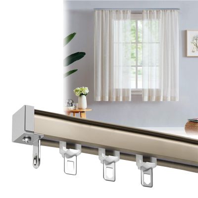 Heavy Curtains Curtain Track Rail 3m 5m 6m, With End Caps Fittings Fixings Gliders, Aluminium Curtain Rail Ceiling Track, Rollers Glide Easy, Room Divider Curtain Tracks And Fittings